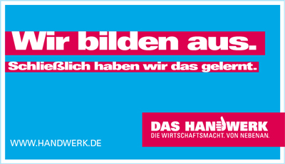 Flyer Wir bilden aus